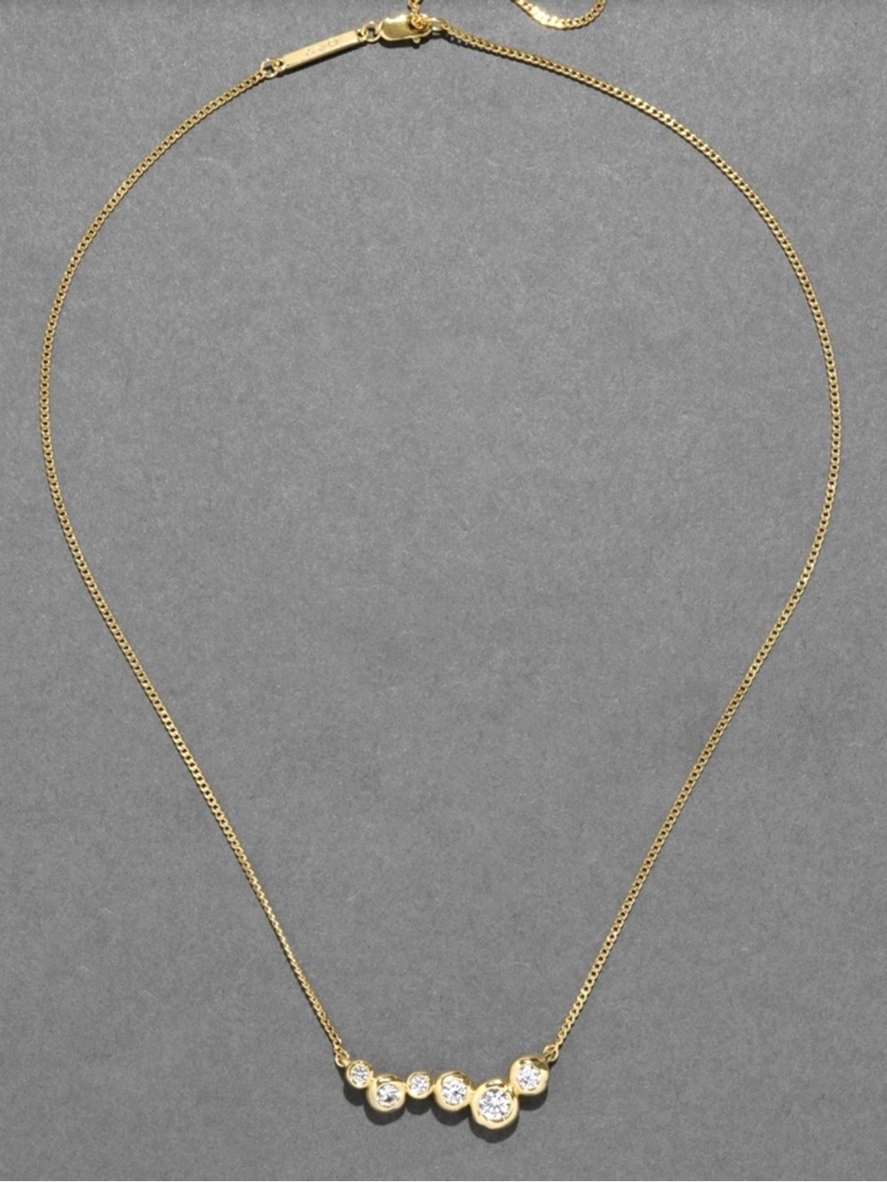 NEW Alexis Bittar Asterales Gold Constellation Necklace Clear C Z AU02